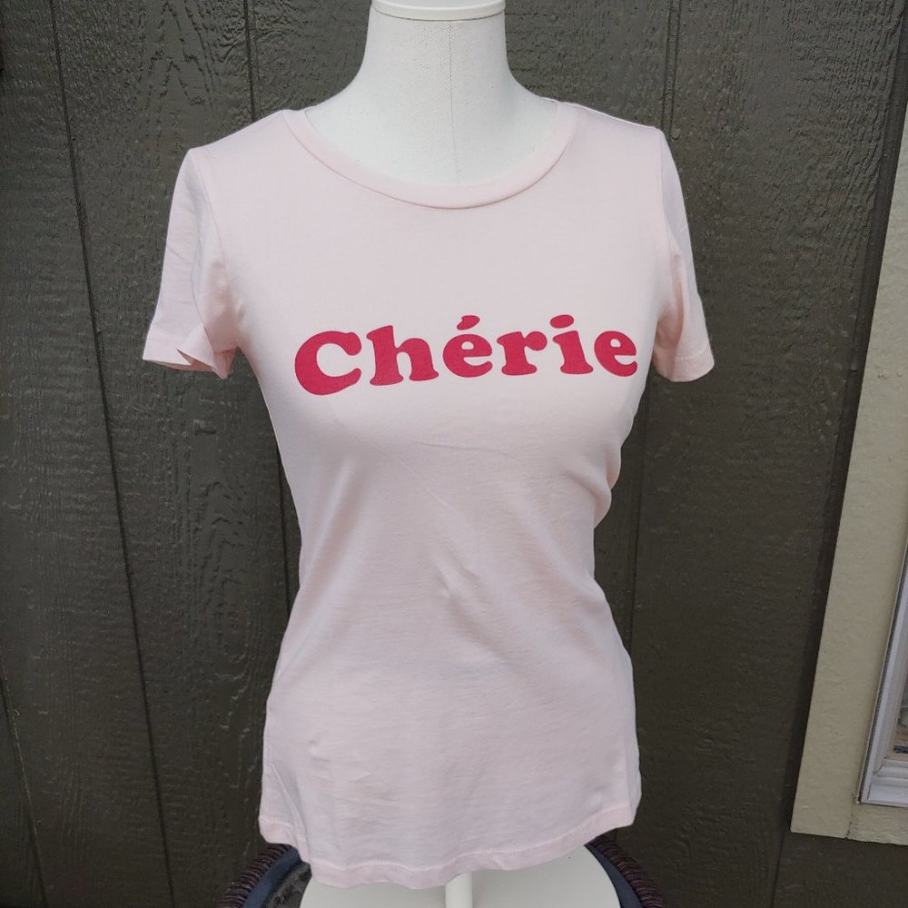 French Connection - NWT light pink "Cherie" tee